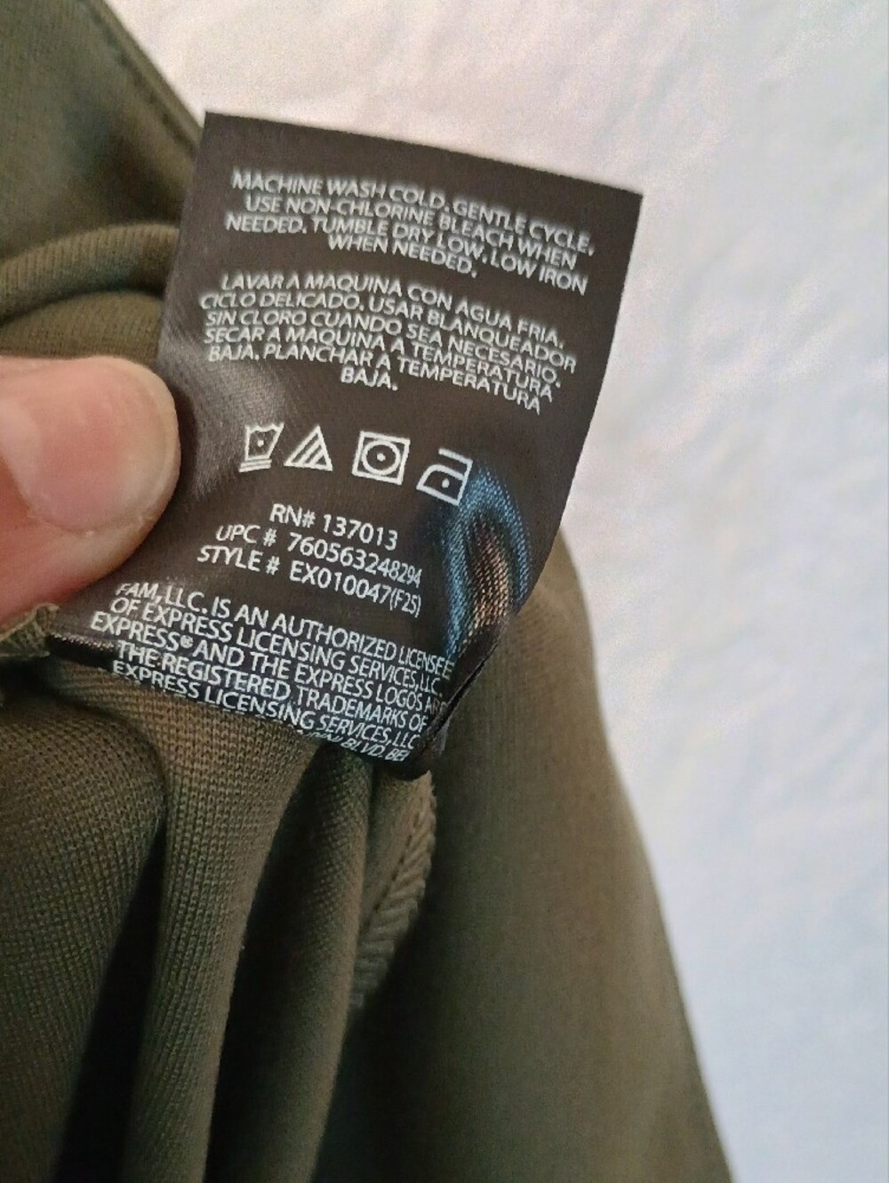 Express Olive Green Ponte Ankle Pants - Picture 7 of 7